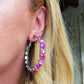 LUCE HEARTS - Big Hoops - Orecchini a cerchio con pietre sfaccettate