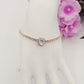 DIANA ~Chunky ~ Bracciale tennis con cuore in Cubic Zirconia