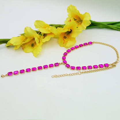 KELLY -COLLANA CRAVATTINA con pietre sfaccettate - LUCE COLLECTION