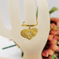 BIG HEART anello iniziali ~ Anello regolabile in ACCIAIO Inossidabile con ciondolo cuore