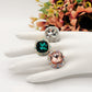 DIVA - Cocktail ring regolabile con cubic zirconia