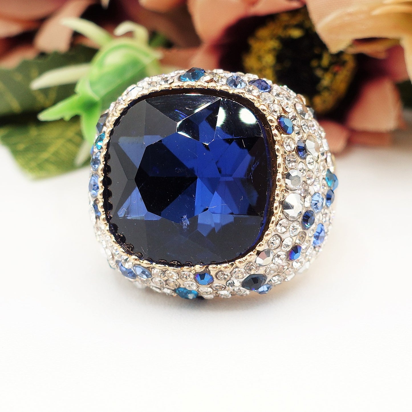 DIVA - Cocktail ring regolabile con cubic zirconia