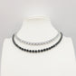 MELANIE 40 cm ~ Tennis girocollo 5mm  in ACCIAIO INOSSIDABILE con cubic zirconia