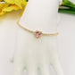 DIANA ~Chunky ~ Bracciale tennis con cuore in Cubic Zirconia