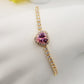 DIANA ~Chunky ~ Bracciale tennis con cuore in Cubic Zirconia