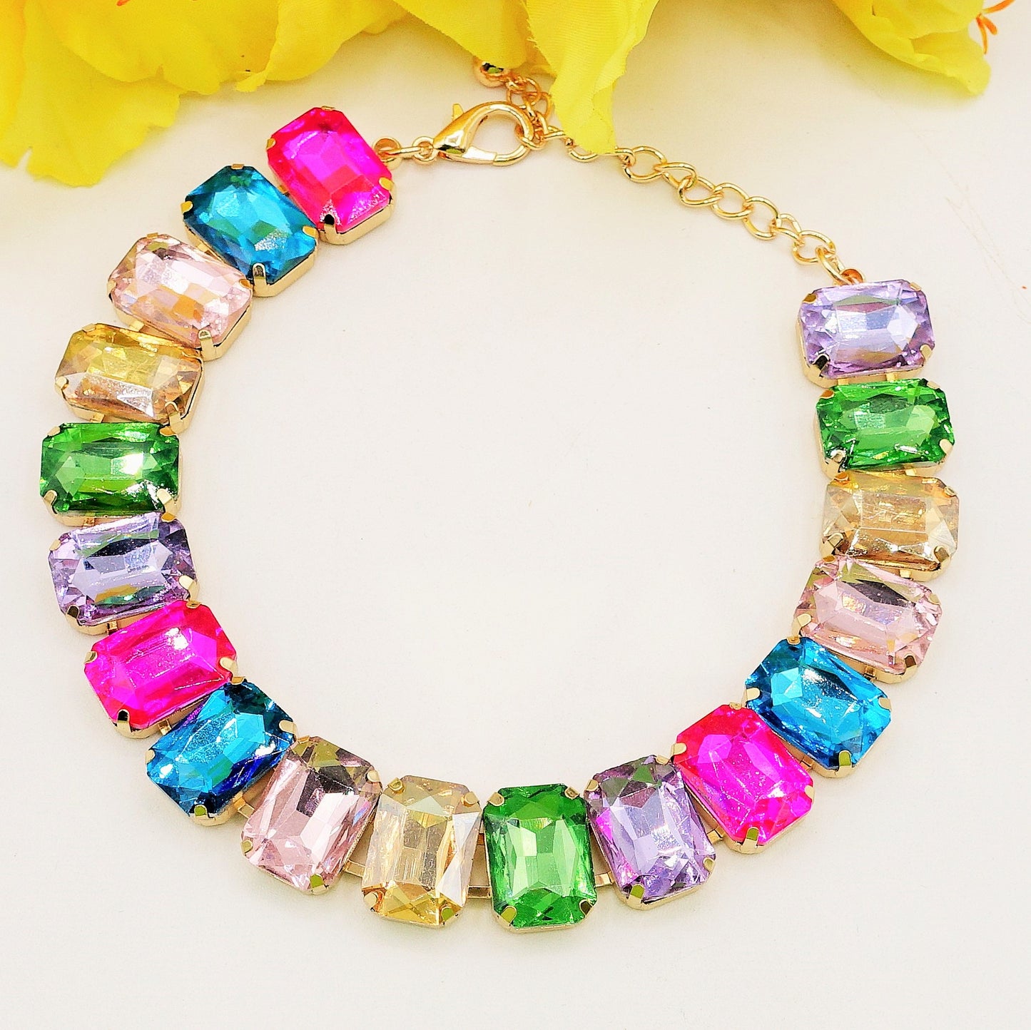 MARGOT choker con pietre sfaccettate - LUCE COLLECTION