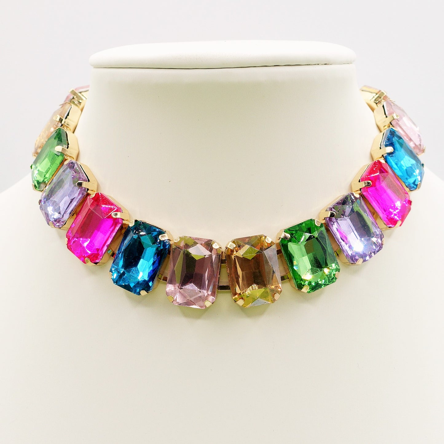 MARGOT choker con pietre sfaccettate - LUCE COLLECTION