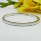 KEIRA  - ARGENTO 925  - Bracciale manetta smaltato con cubic zirconia