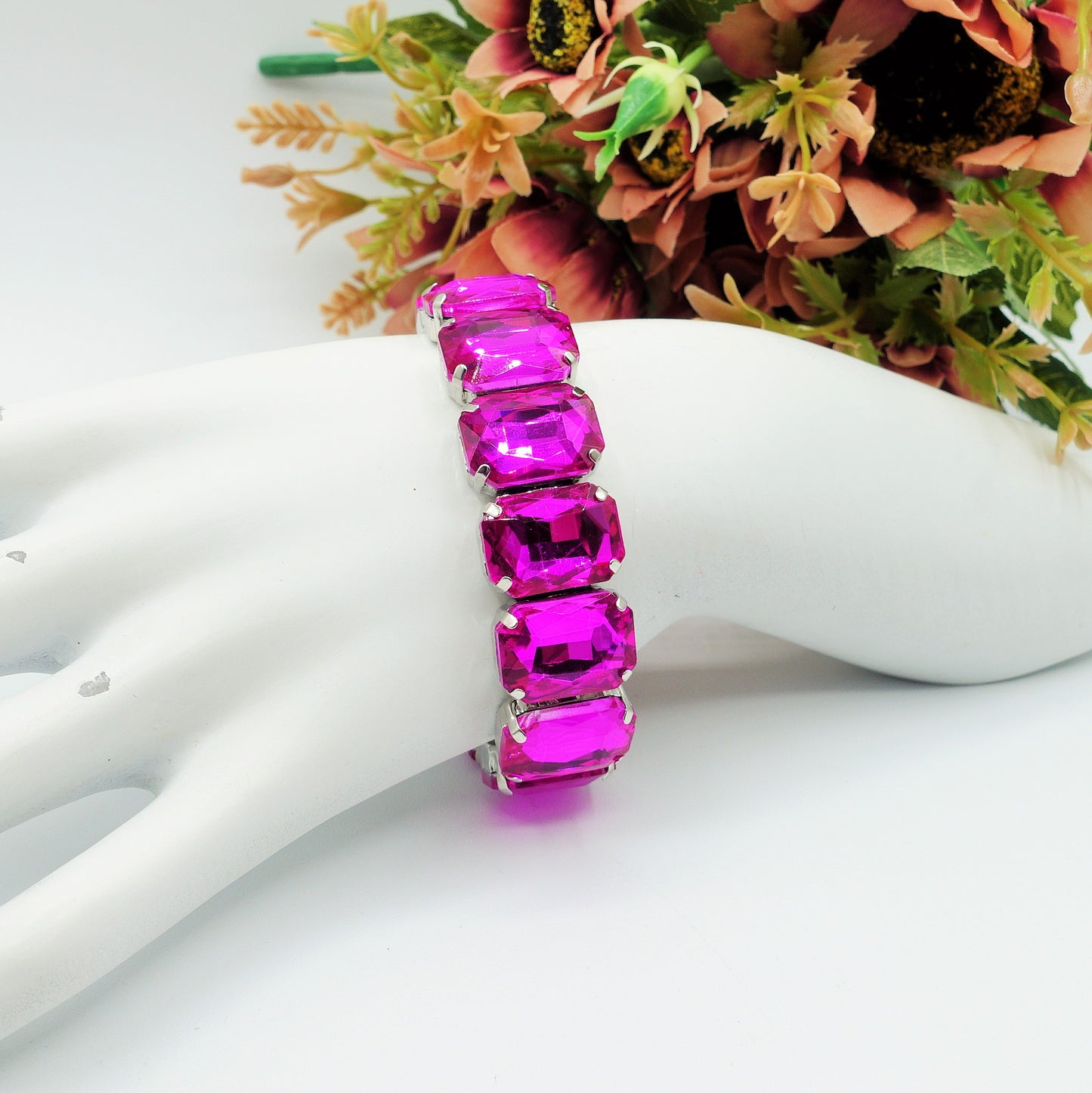 MARGOT new colours - Bracciale Elasticizzato con pietre sfaccettate