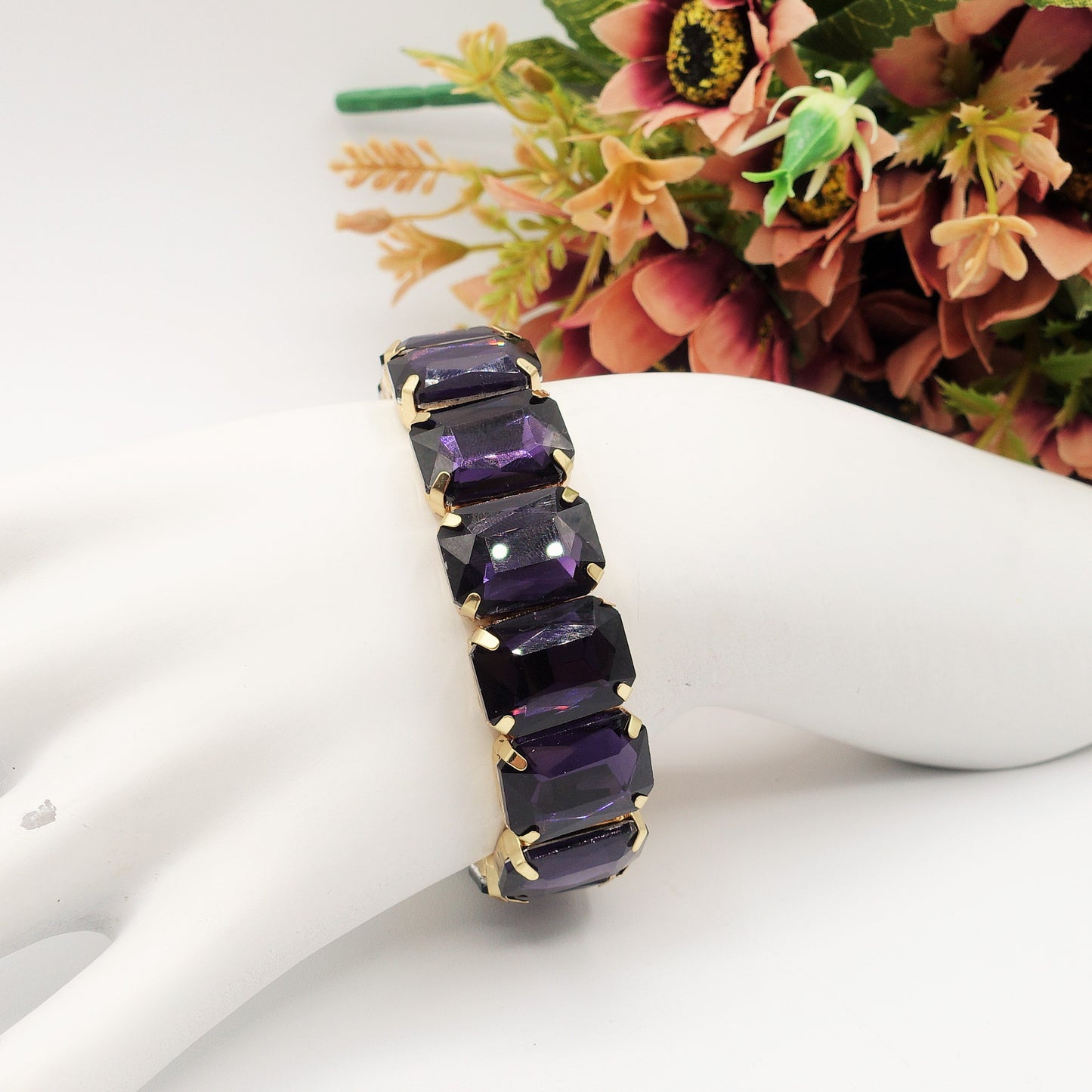 MARGOT new colours - Bracciale Elasticizzato con pietre sfaccettate
