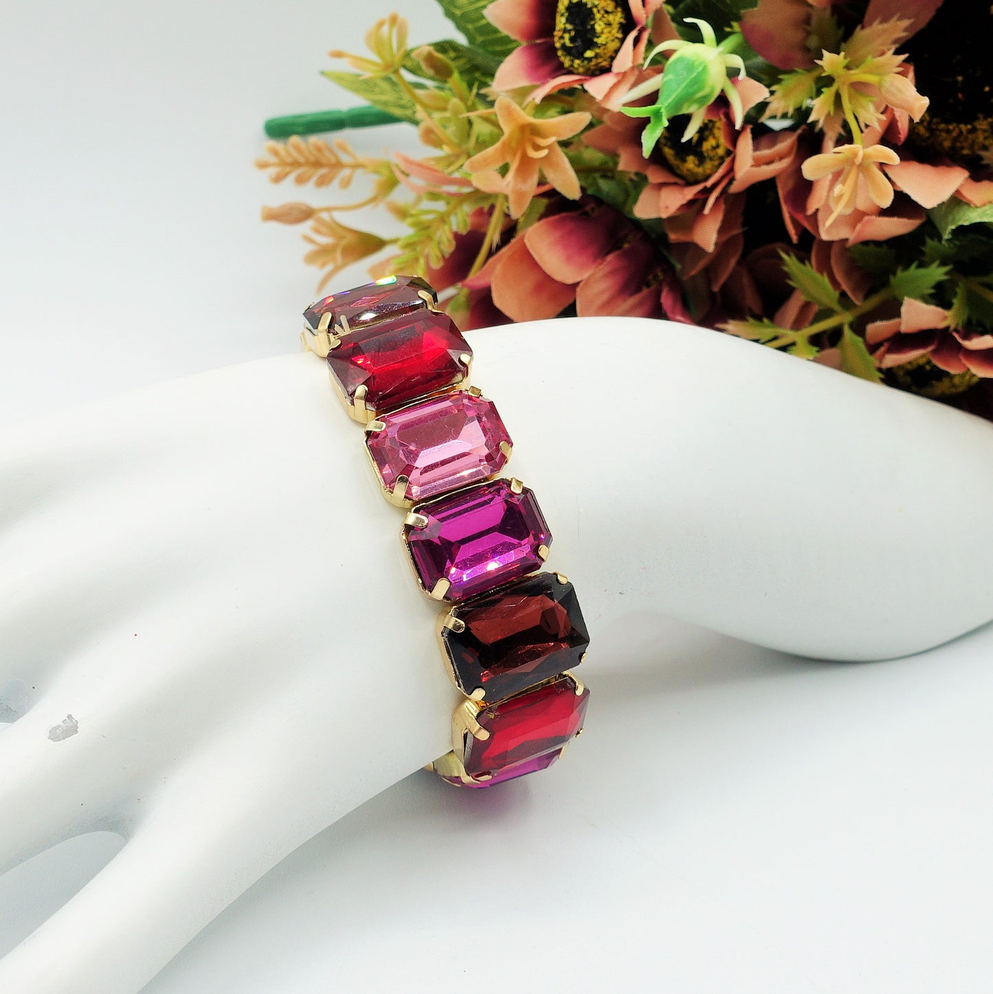 MARGOT new colours - Bracciale Elasticizzato con pietre sfaccettate