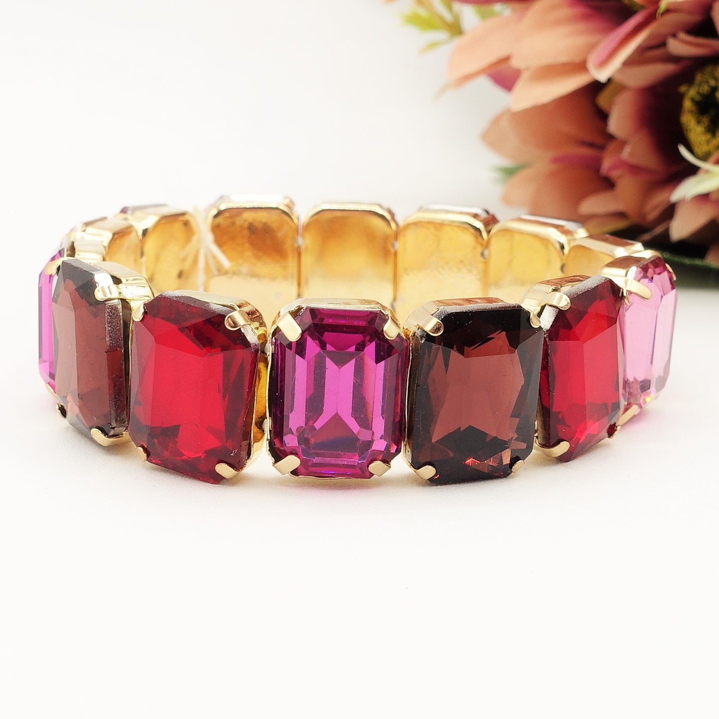 MARGOT new colours - Bracciale Elasticizzato con pietre sfaccettate