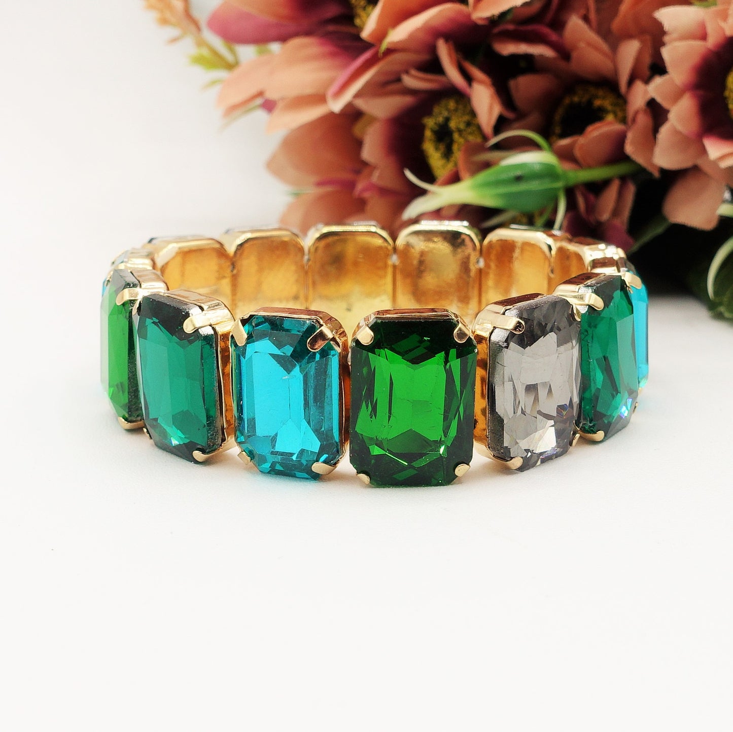 MARGOT new colours - Bracciale Elasticizzato con pietre sfaccettate