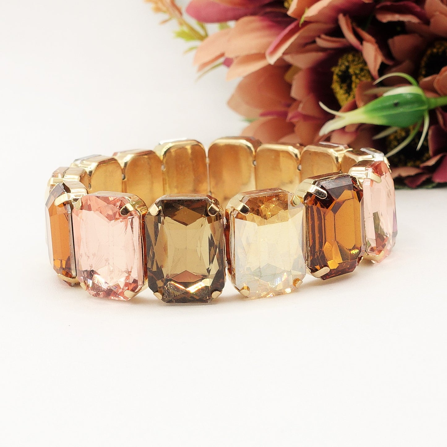 MARGOT new colours - Bracciale Elasticizzato con pietre sfaccettate