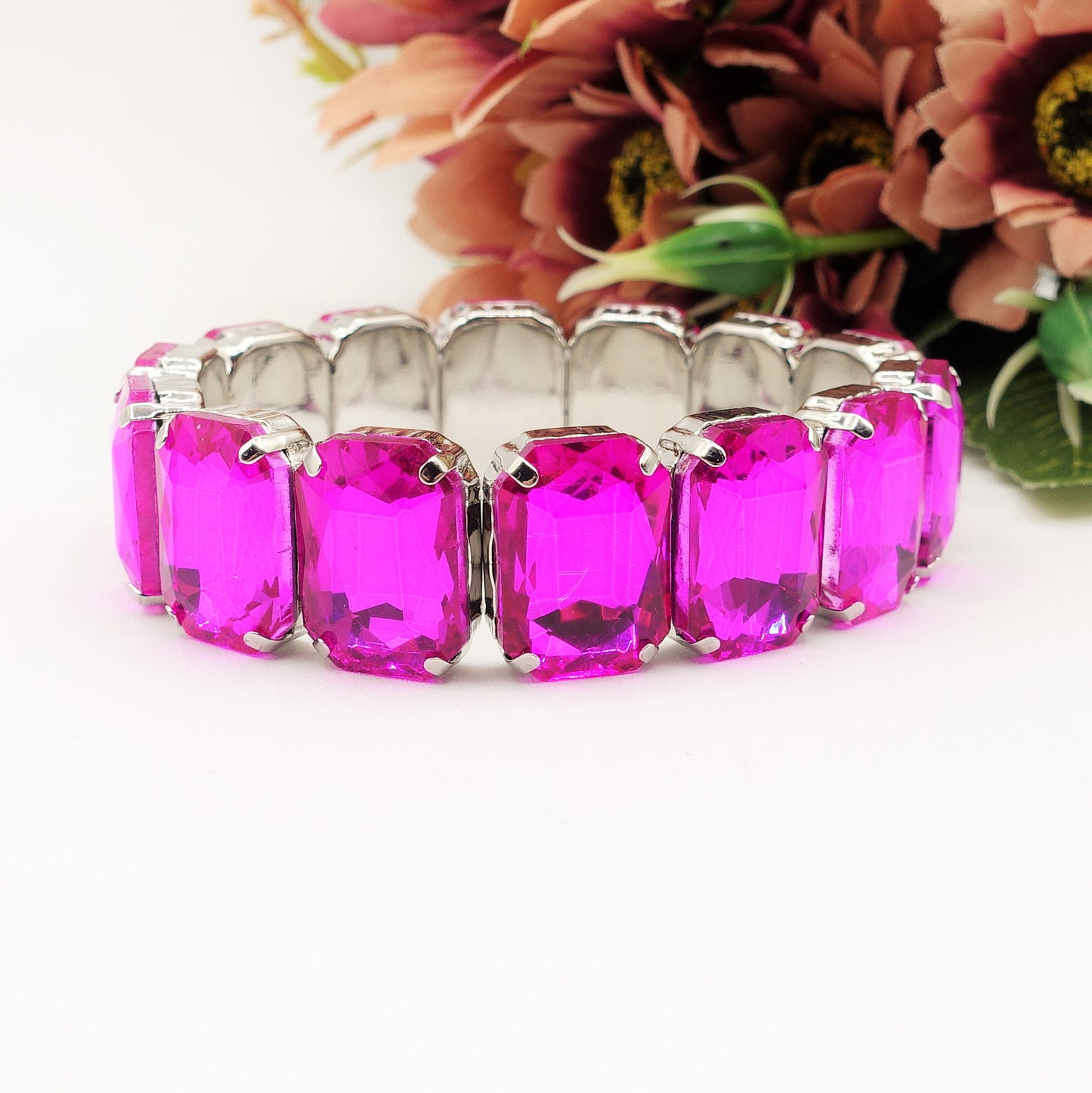 MARGOT new colours - Bracciale Elasticizzato con pietre sfaccettate