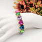 LUCE HEARTS- -Bracciale elasticizzato con pietre a cuore sfaccettate