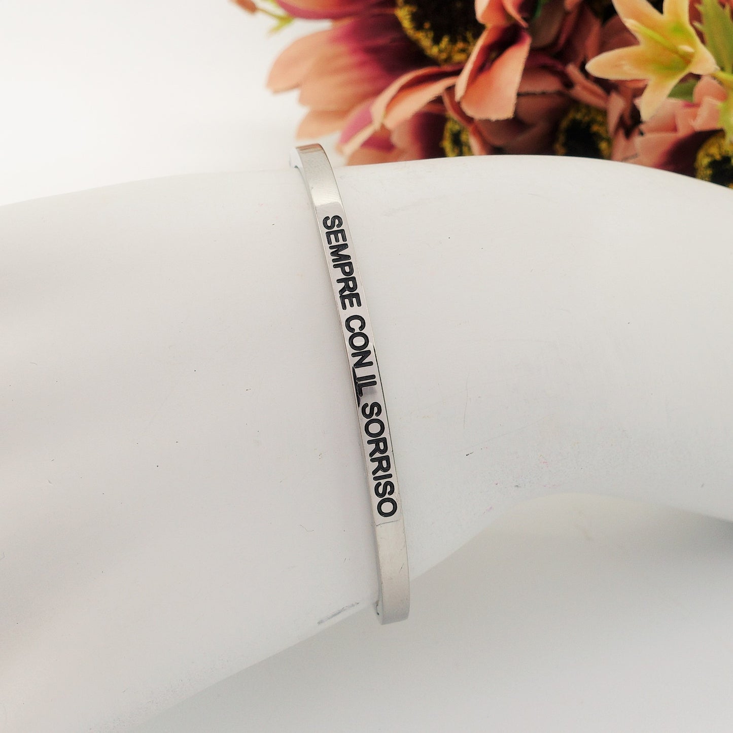 SPECIAL for you - Bracciale manetta con dediche ~ ACCIAIO INOSSIDABILE
