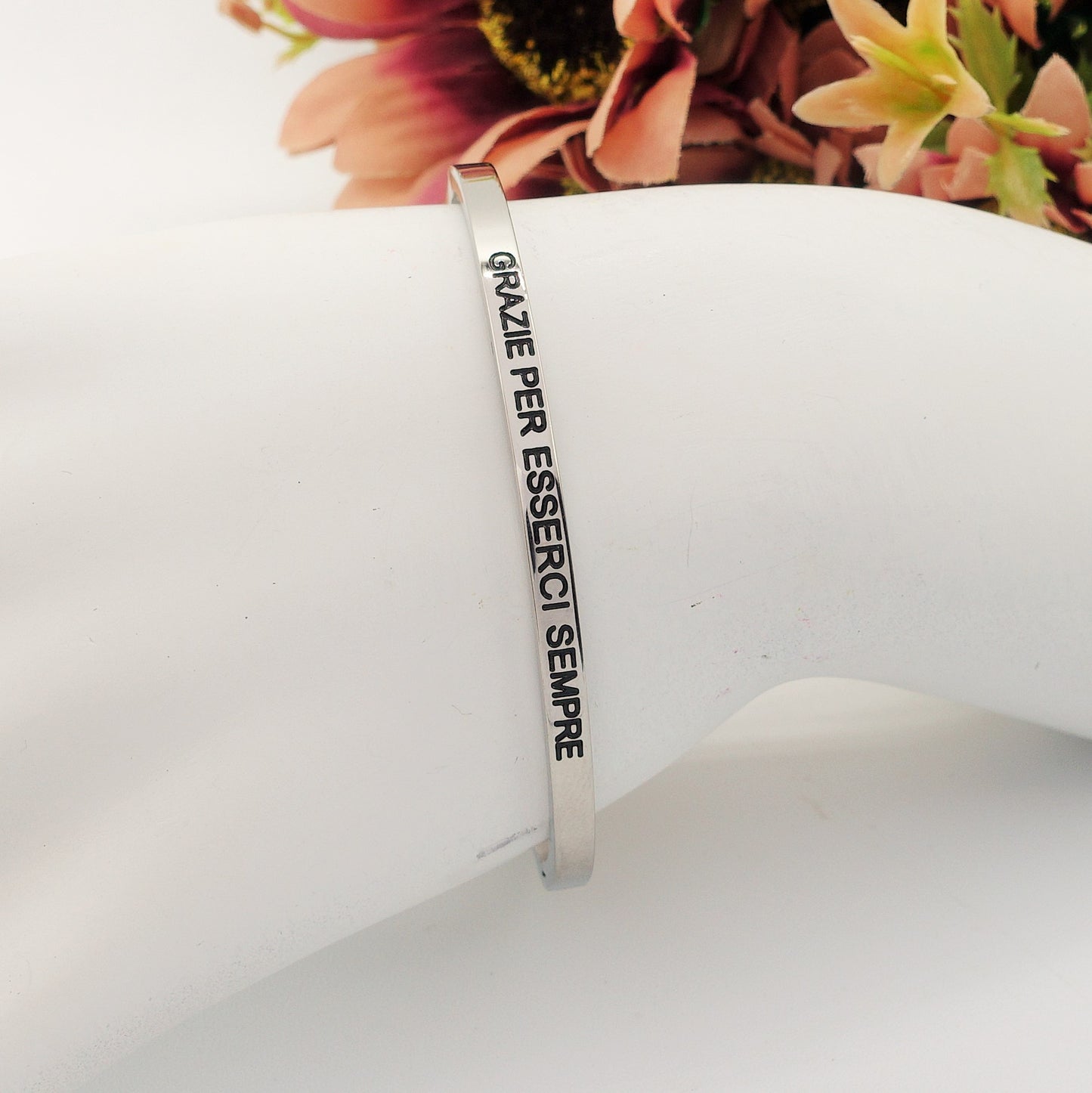 SPECIAL for you - Bracciale manetta con dediche ~ ACCIAIO INOSSIDABILE