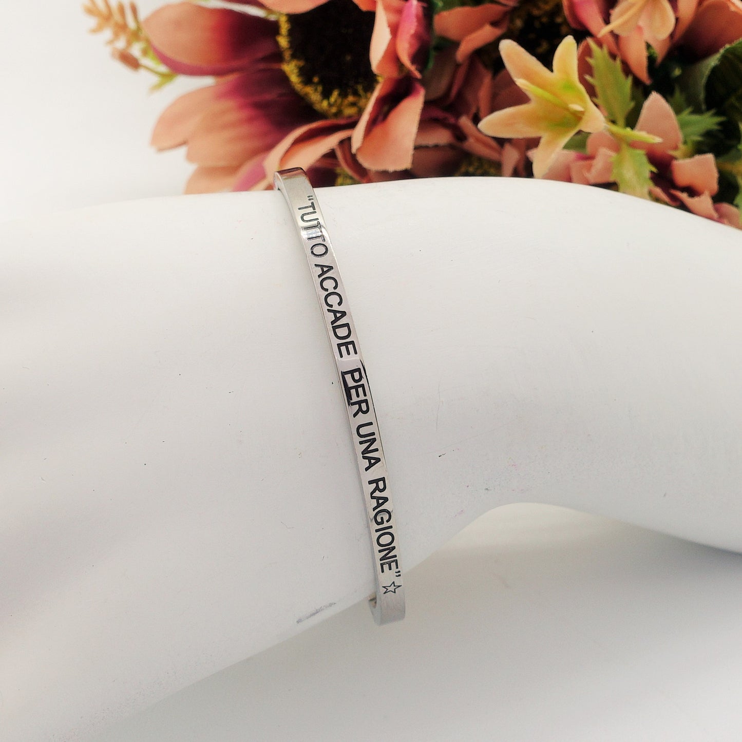 SPECIAL for you - Bracciale manetta con dediche ~ ACCIAIO INOSSIDABILE