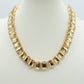 MARGOT 2.0 BEIGE SET - Collier orecchini e bracciale con pietre sfaccettate