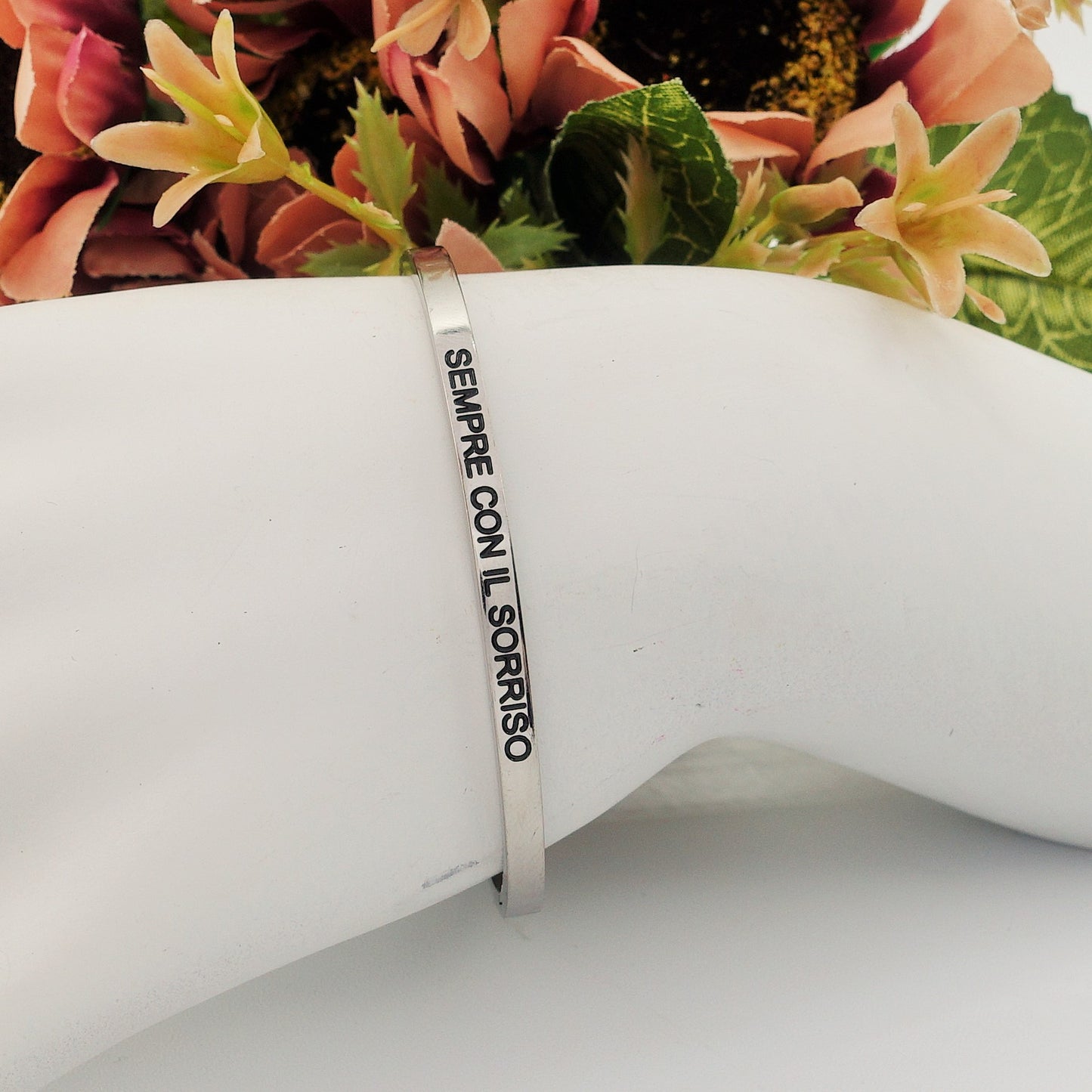SPECIAL for you - Bracciale manetta con dediche ~ ACCIAIO INOSSIDABILE