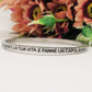 SPECIAL for you - Bracciale manetta con dediche ~ ACCIAIO INOSSIDABILE