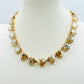 LUCE HEARTS Beige SET -Collier orecchini e bracciale con pietre sfaccettate