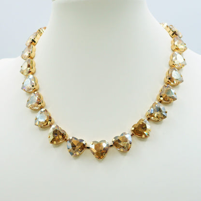 LUCE HEARTS 2.0 - collier con pietre A CUORE sfaccettate