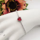 DIANA ~Chunky ~ Bracciale tennis con cuore in Cubic Zirconia