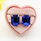 MARGOT Blue SET - COLLIER,BRACCIALE E ORECCHINI con pietre sfaccettate - LUCE COLLECTION