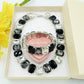 MARGOT B&W SET -Collier orecchini e bracciale con pietre sfaccettate
