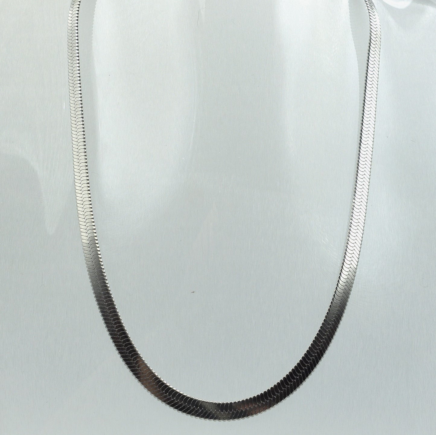 ELEONOR ~ choker in ACCIAIO INOSSIDABILE catena snake piatta