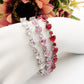 CHRISTELLE - bracciale tennis cuori alternati con cubic zirconia