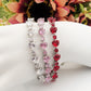 CHRISTELLE - bracciale tennis cuori alternati con cubic zirconia
