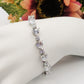 CHRISTELLE - bracciale tennis cuori alternati con cubic zirconia
