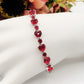 CHRISTELLE - bracciale tennis cuori alternati con cubic zirconia