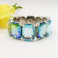 MARGOT LUXE - Bracciale elasticizzato con pietre sfaccettate -luce colection