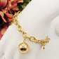 BABY ~ACCIAIO INOSSIDABILE - Bracciale con pallina chiama angeli e ciondoli nascita