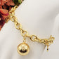 BABY ~ACCIAIO INOSSIDABILE - Bracciale con pallina chiama angeli e ciondoli nascita
