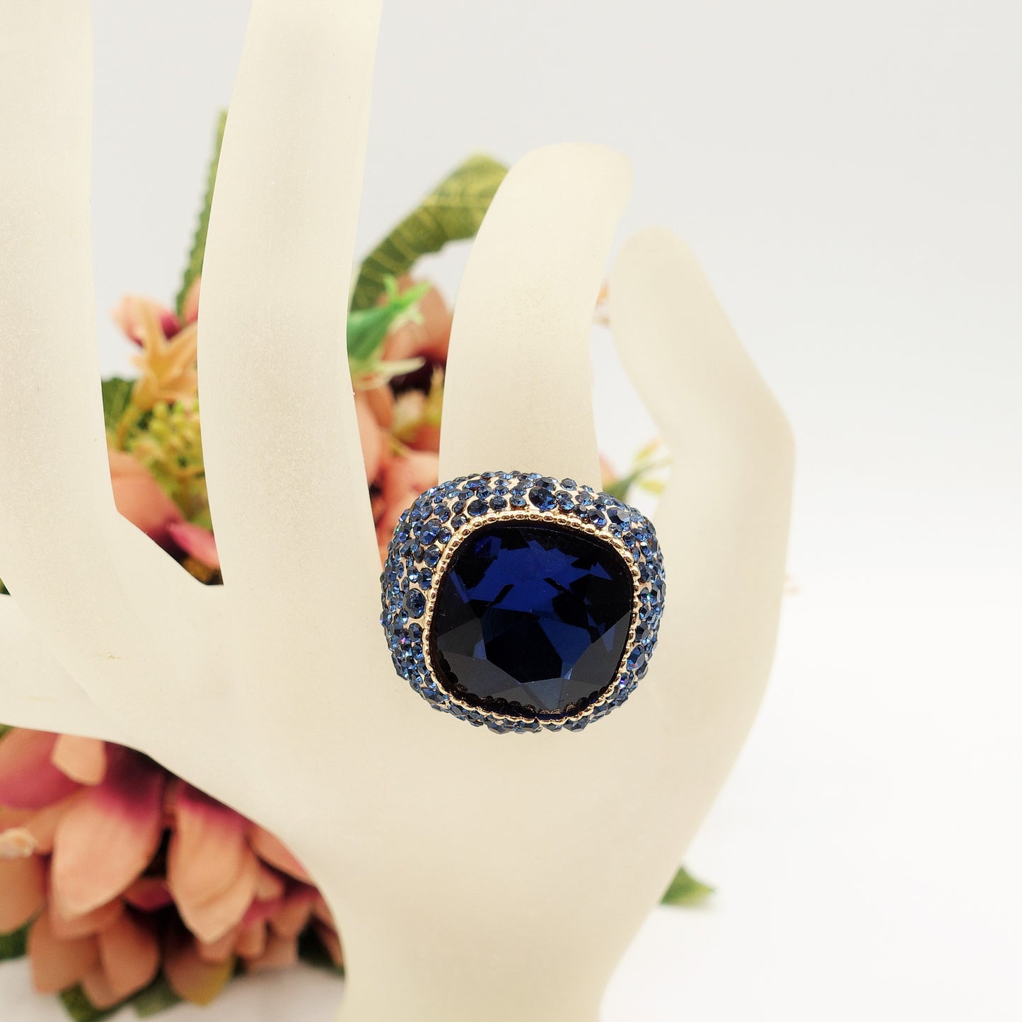 DIVA - Cocktail ring regolabile con cubic zirconia