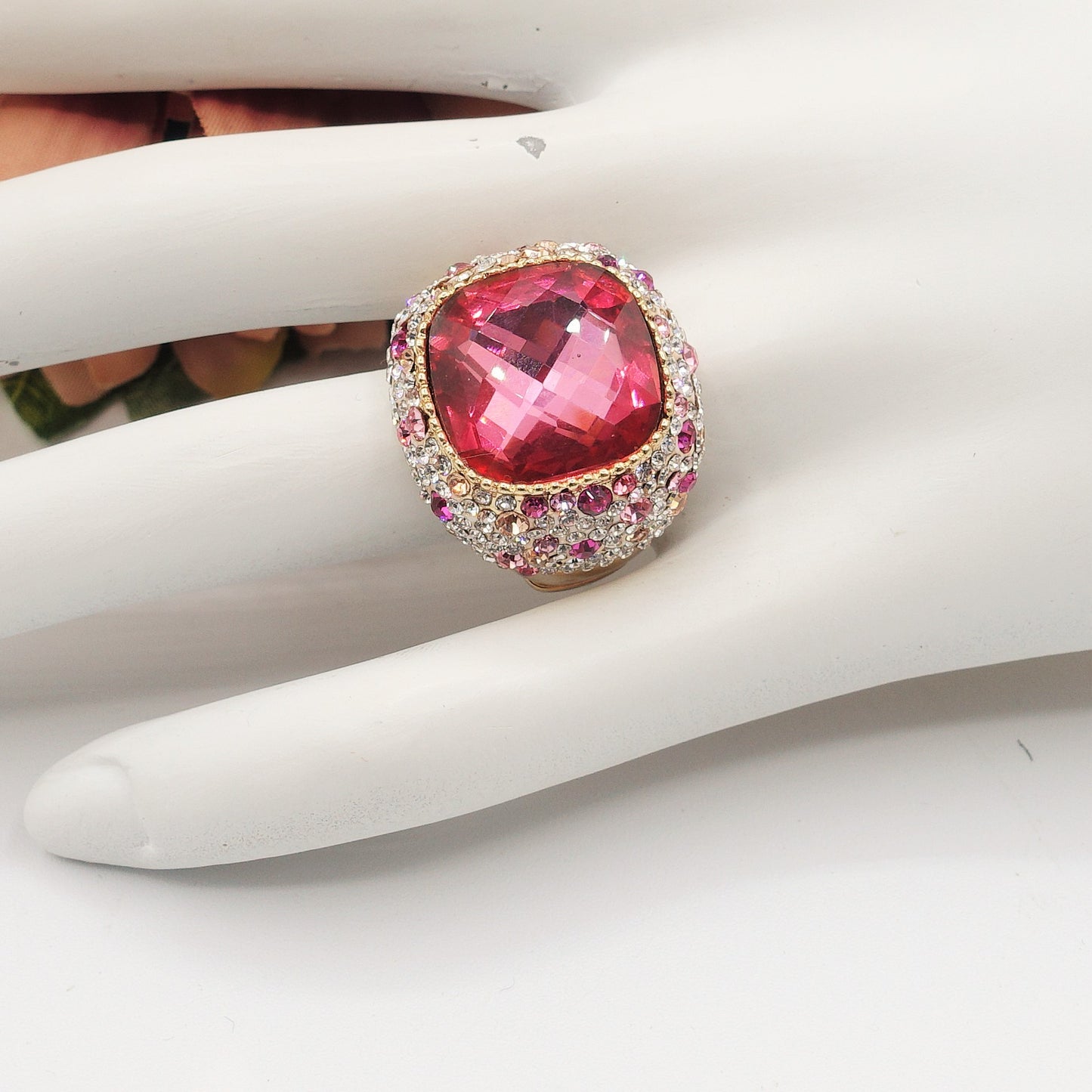 DIVA - Cocktail ring regolabile con cubic zirconia