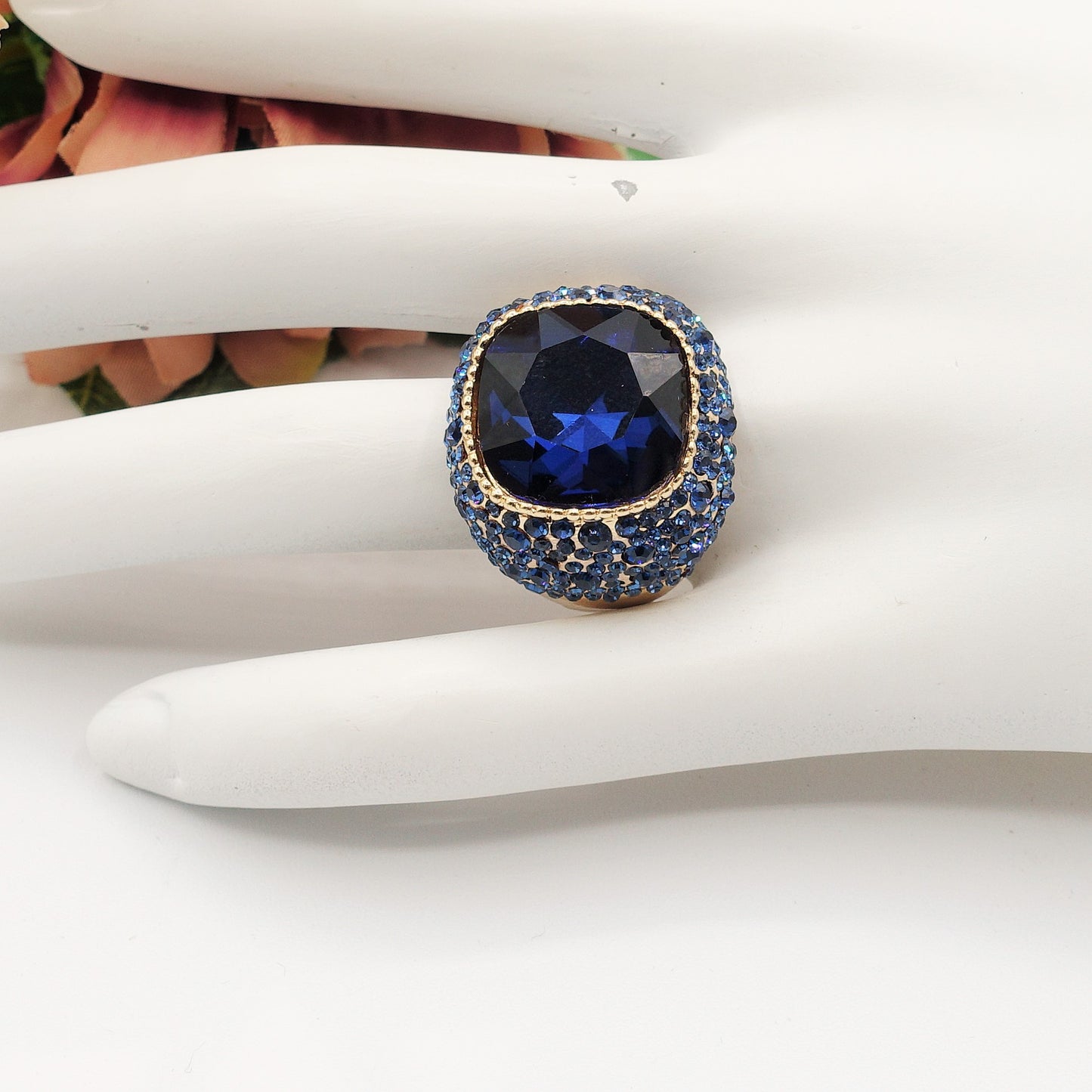 DIVA - Cocktail ring regolabile con cubic zirconia