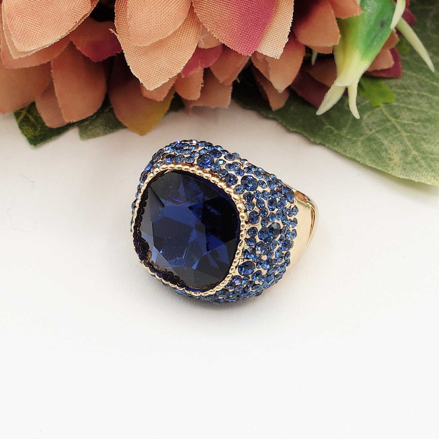 DIVA - Cocktail ring regolabile con cubic zirconia
