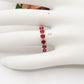 JENNY-Anello regolabile in Cubic Zirconia a forma di Cuore