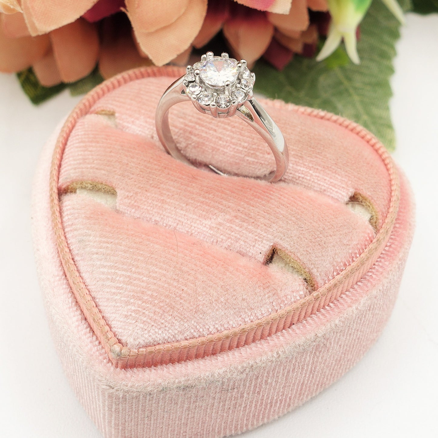 SOLITARIO KATE - Anello regolabile in ACCIAIO inossidabile con cubic zirconia
