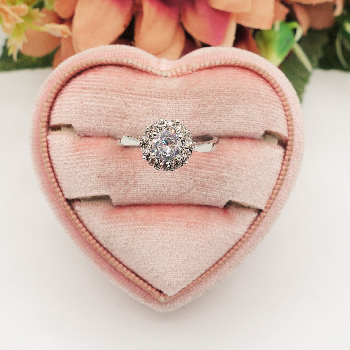 SOLITARIO KATE - Anello regolabile in ACCIAIO inossidabile con cubic zirconia
