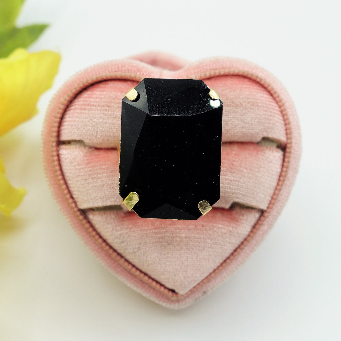 MARGOT BLACK SET - Collier orecchini e bracciale con pietre sfaccettate