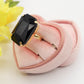 MARGOT BLACK SET - Collier orecchini e bracciale con pietre sfaccettate
