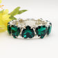 LUCE HEARTS- -Bracciale elasticizzato con pietre a cuore sfaccettate