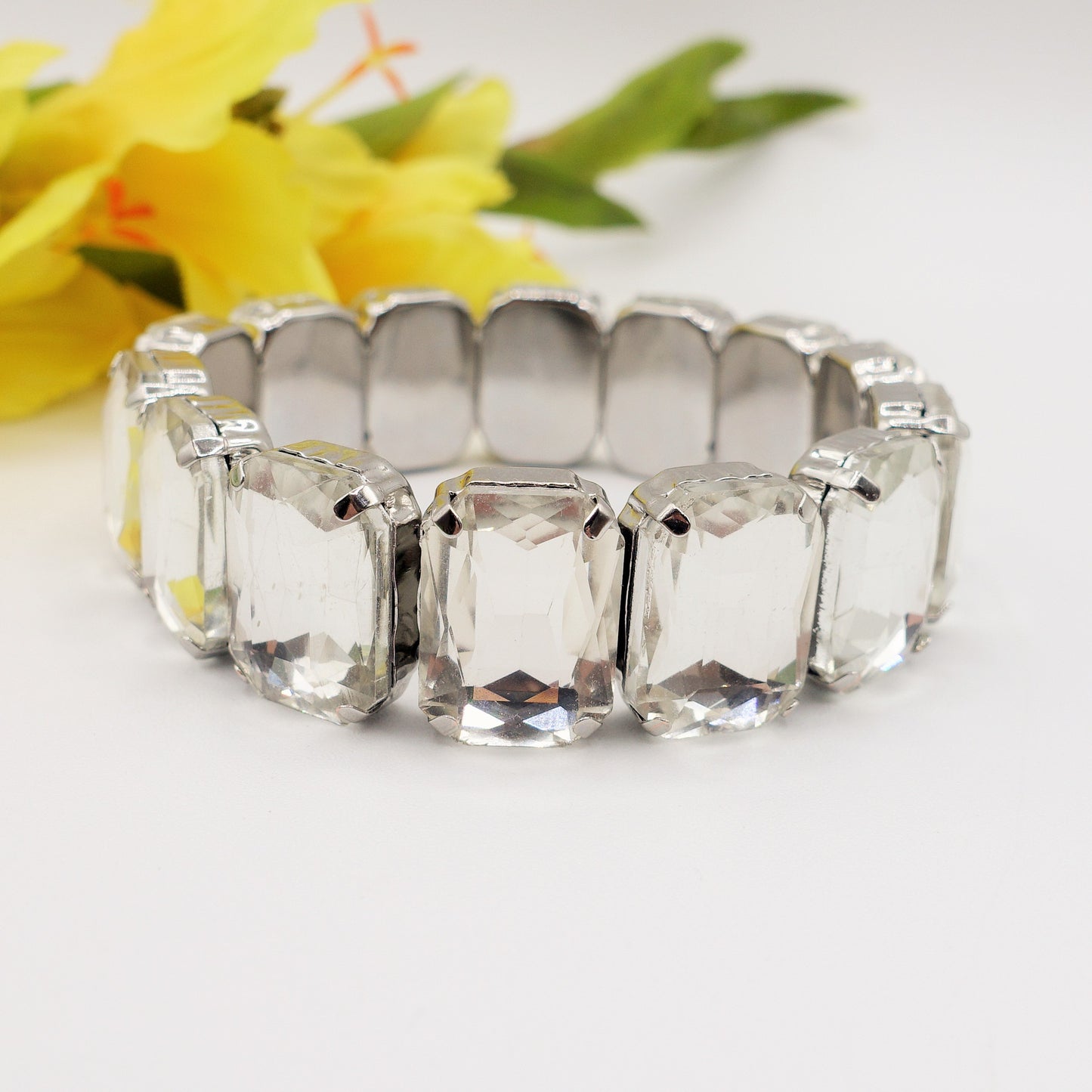 MARGOT CRYSTAL SET - collier bracciale e orecchini con pietre sfaccettate